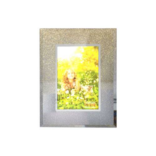 Porta Retrato de Vidro Brilho 10x15 Cm