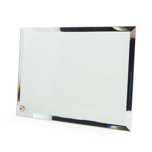 Porta Retrato de Vidro Espelhado para Sublimação 22,5x18cm - Bl01