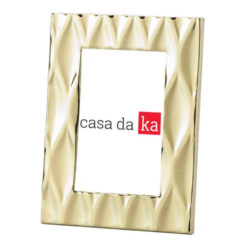 Porta Retrato Diamond Dourado 10x15cm - Lyor Design