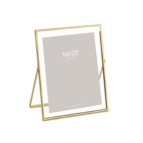 Porta Retrato Dourado em Metal 15x20cm - Mart