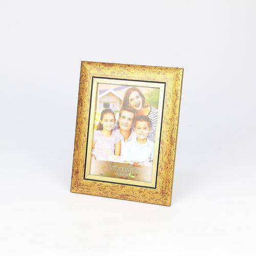 Porta Retrato Friso Dourado 13x18cm