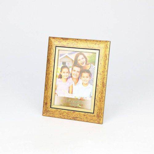 Porta Retrato Friso Dourado 10cmx15cm Rojemac