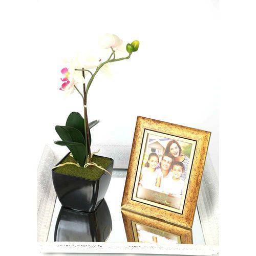Porta Retrato Friso Dourado 10X15 - F9-11929
