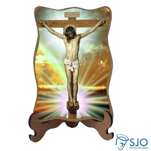 Porta-Retrato Jesus Crucificado - Modelo 1 | SJO Artigos Religiosos