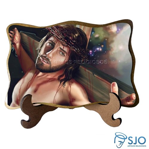 Porta-Retrato Jesus Crucificado - Modelo 2 | SJO Artigos Religiosos