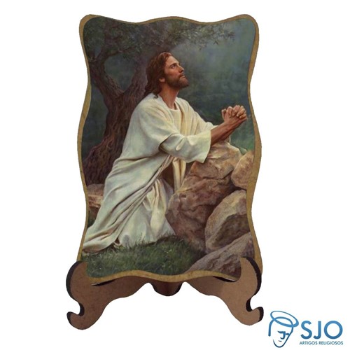 Porta-Retrato Jesus Orando - Modelo 1 | SJO Artigos Religiosos