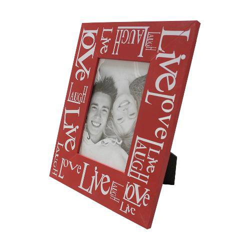 Porta Retrato Love Live 19x24cm Vermelho para 1 Foto 10x15cm