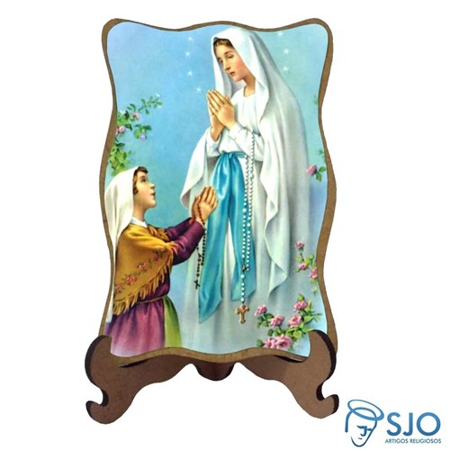 Porta-Retrato Nossa Senhora de Lourdes - Modelo 1 | SJO Artigos Religiosos