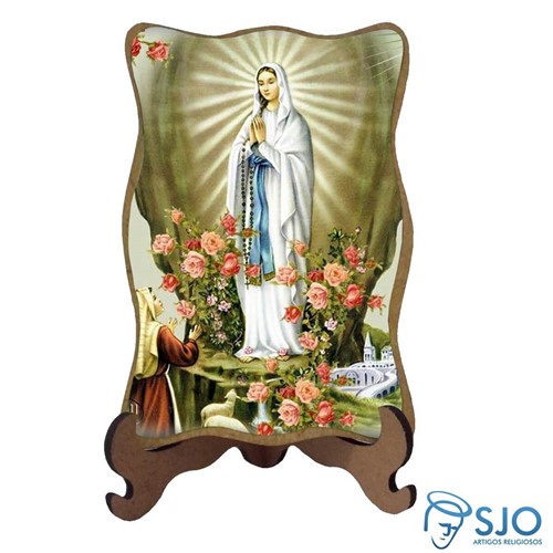 Porta-Retrato Nossa Senhora de Lourdes - Modelo 2 | SJO Artigos Religiosos