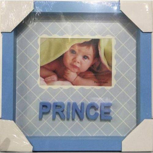 Porta Retrato Prince Azul 13cm X 9cm para Bebe