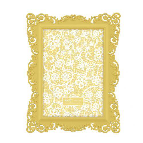 Porta Retrato Retangular Borda Candy 10cmx15cm Mart Collection - Caixa com 12 Unidade - Amarelo