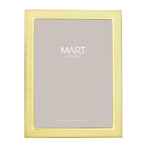 Porta Retrato Retangular em Metal V 15cmx20cm Mart Collection Dourado