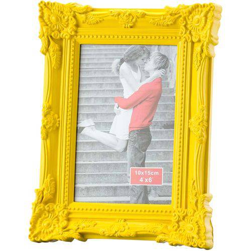 Porta Retrato Retrô 20x25cm - Lyor Classic - Amarelo