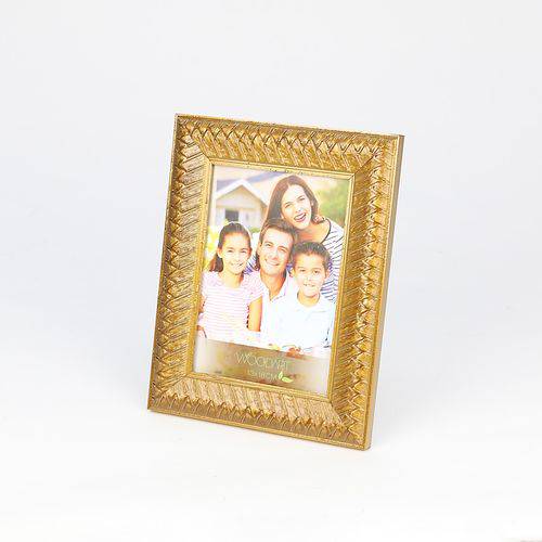 Porta Retrato Rustic Dourado 20x25cm