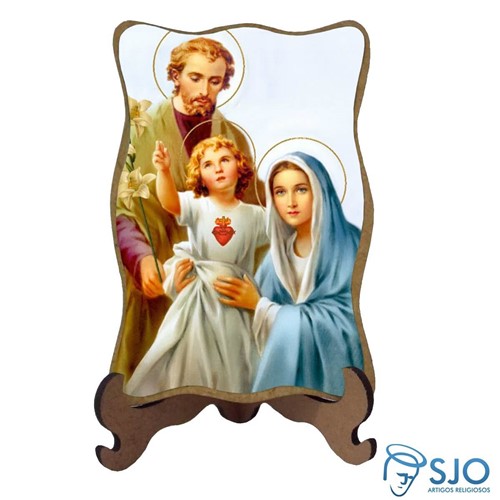 Porta-Retrato Sagrada Família - Modelo 1 | SJO Artigos Religiosos