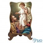 Porta-Retrato Sagrada Família - Modelo 4 | SJO Artigos Religiosos