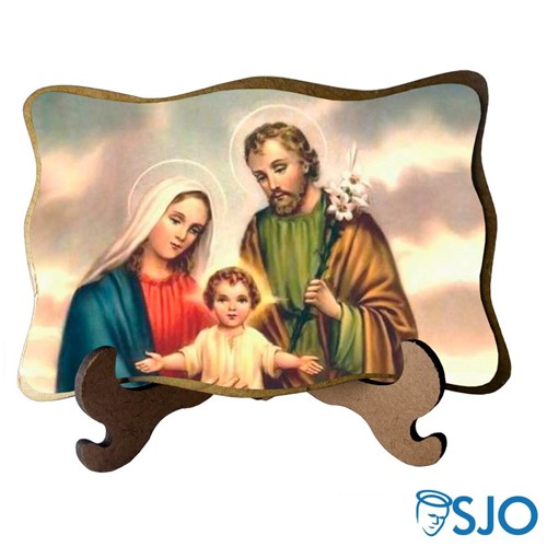 Porta-Retrato Sagrada Família - Modelo 7 | SJO Artigos Religiosos