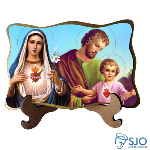 Porta-Retrato Sagrada Família - Modelo 3 | SJO Artigos Religiosos