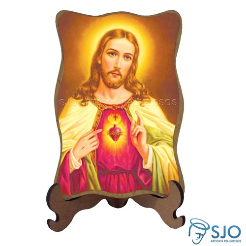 Porta-Retrato Sagrado Coração de Jesus - Modelo 2 | SJO Artigos Religiosos
