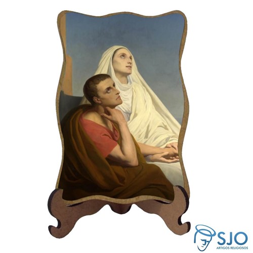 Porta-Retrato Santa Mônica e São Agostinho - Modelo 1 | SJO Artigos Religiosos