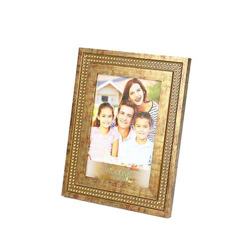 Porta-Retrato Thailan 20x25 Cm Dourado com Strass - WoodArt