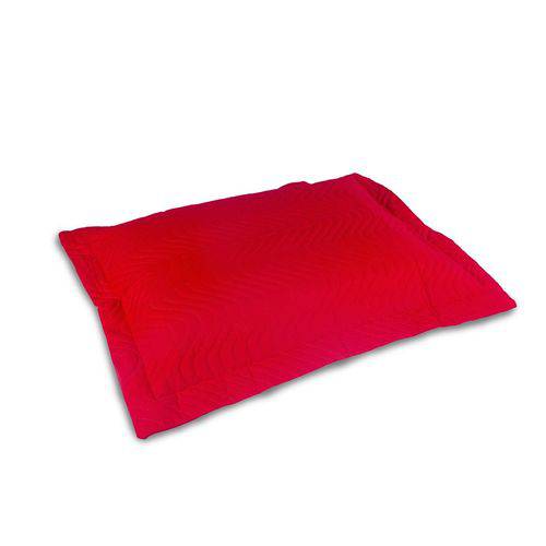 Porta Travesseiro Avulso Matelassado 180 Fios - Vermelho