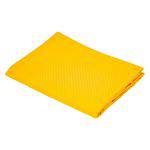 Porta Travesseiro Teka Amarelo Liso Tecido Piquet 50x70cm