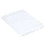 Porta Travesseiro Teka Branca Liso Tecido Piquet 50x70cm