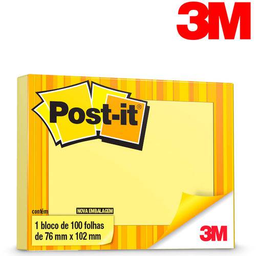 Post-it Amarelo 76mm X 102mm 100 Folhas - 3m