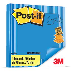 Post-It Refil Pop-Up 76 X 76 Mm Estilo Azul Céu com 90 Folhas 3M