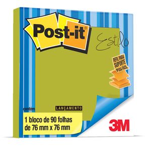Post-It Refil Pop-Up 76 X 76 Mm Estilo Limão Neon com 90 Folhas 3M