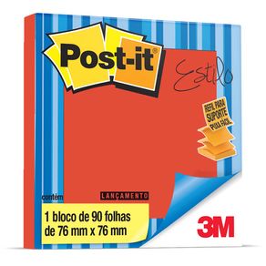 Post-It Refil Pop-Up 76 X 76 Mm Estilo Telha com 90 Folhas 3M