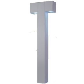 Poste Alumínio Ideal Cube Articulável 75cm 2XGU10 3" Branco