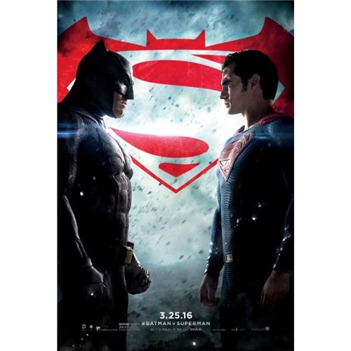 Poster Batman Vs Superman: a Origem da Justiça #B 30x42cm