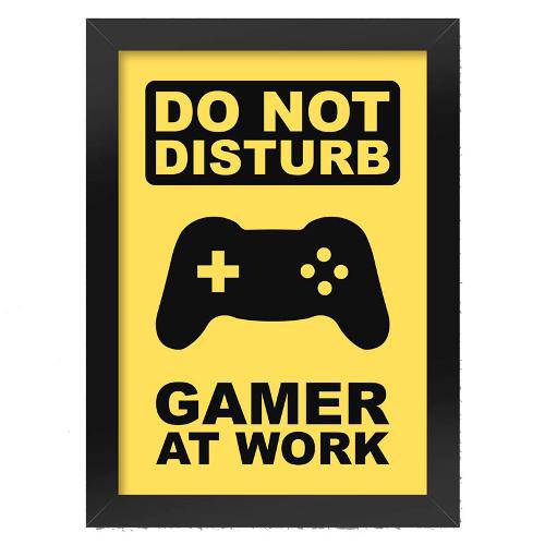 Poster com Moldura Gamer At Work