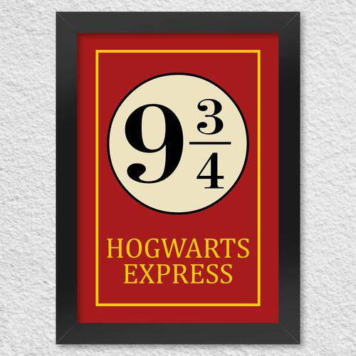 Poster com Moldura Hogwarts Express