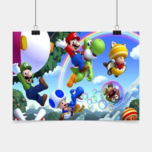Poster Game Adesivo Super Mario Bros. PG2196