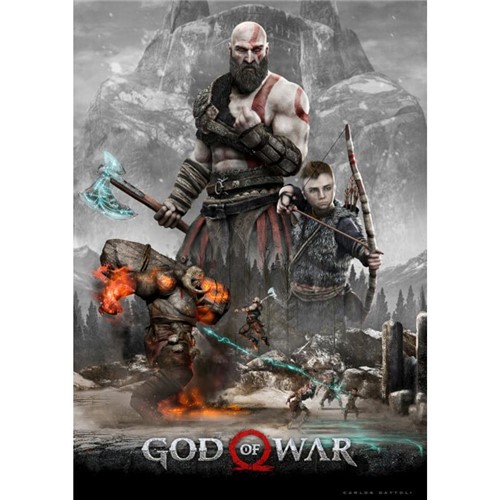 Poster God Of War 4 #A 30x42cm