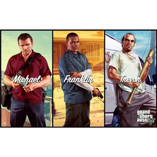 Poster Grand Theft Auto V - GTA 5 #E 30x42cm