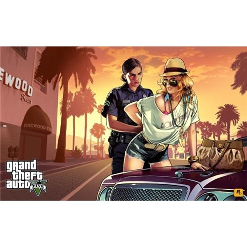 Poster Grand Theft Auto V - GTA 5 #I 30x42cm