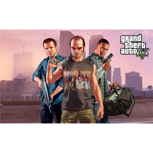 Poster Grand Theft Auto V - GTA 5 #Q 30x42cm