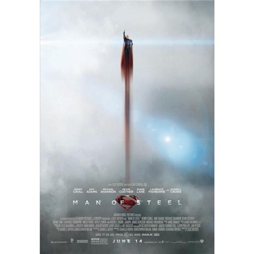 Poster Superman Homem de Aço #B 30x42cm