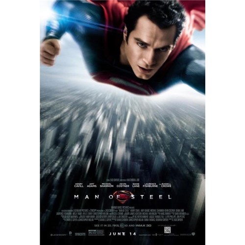 Poster Superman Homem de Aço #C 30x42cm