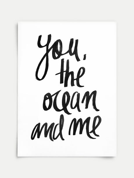 Poster You The Ocean And me