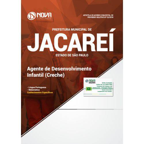 Postila Jacareí Sp 2018 - Agente de Desenvolvimento Infantil