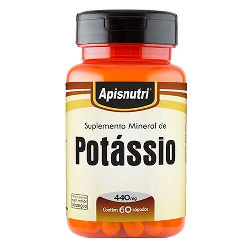 Potássio - 60 Cápsulas - Apisnutri