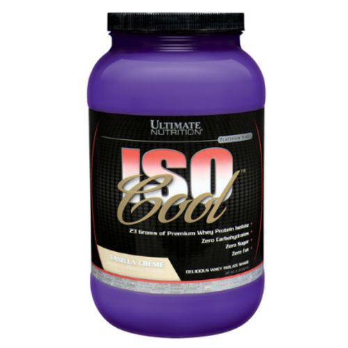 Pote Iso Cool 907g Whey Isolado 2lb Cereja - Ultimate Nutrition