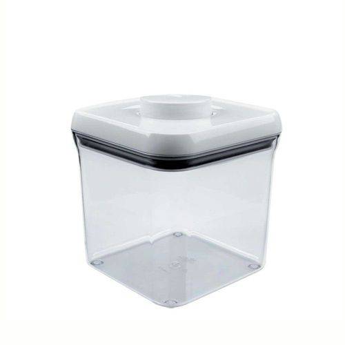 Pote Quadrado Pop Container Oxo Branco 2,3 L