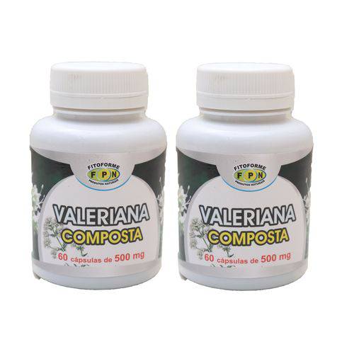 2 Potes Valeriana Composta Fitoforme 120 Cps 500mg