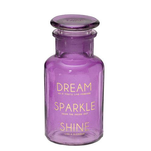 Potiche de Vidro 14cm Dream Sparkle Shine